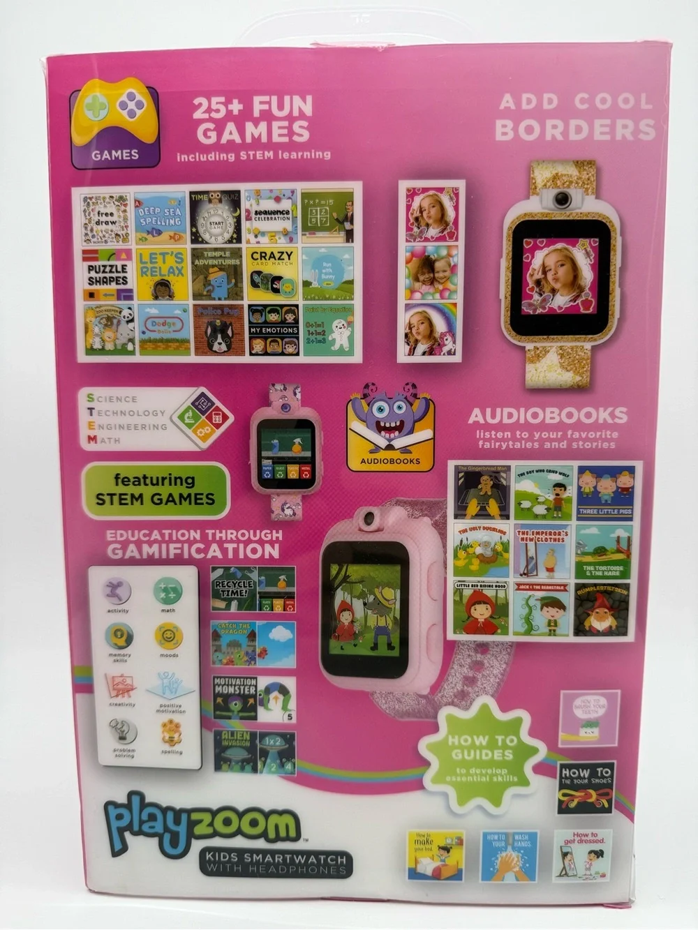 Kids Smartwatch & Headphones - Pink and Rose Gold